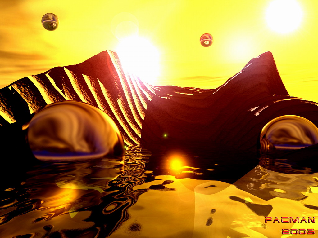 Fonds d'cran Art - Numrique 3D - Divers pacman 046