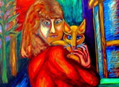 Wallpapers Art - Painting Je choisis le chat