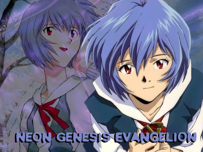 Wallpapers Cartoons Evangelion NGE in blue