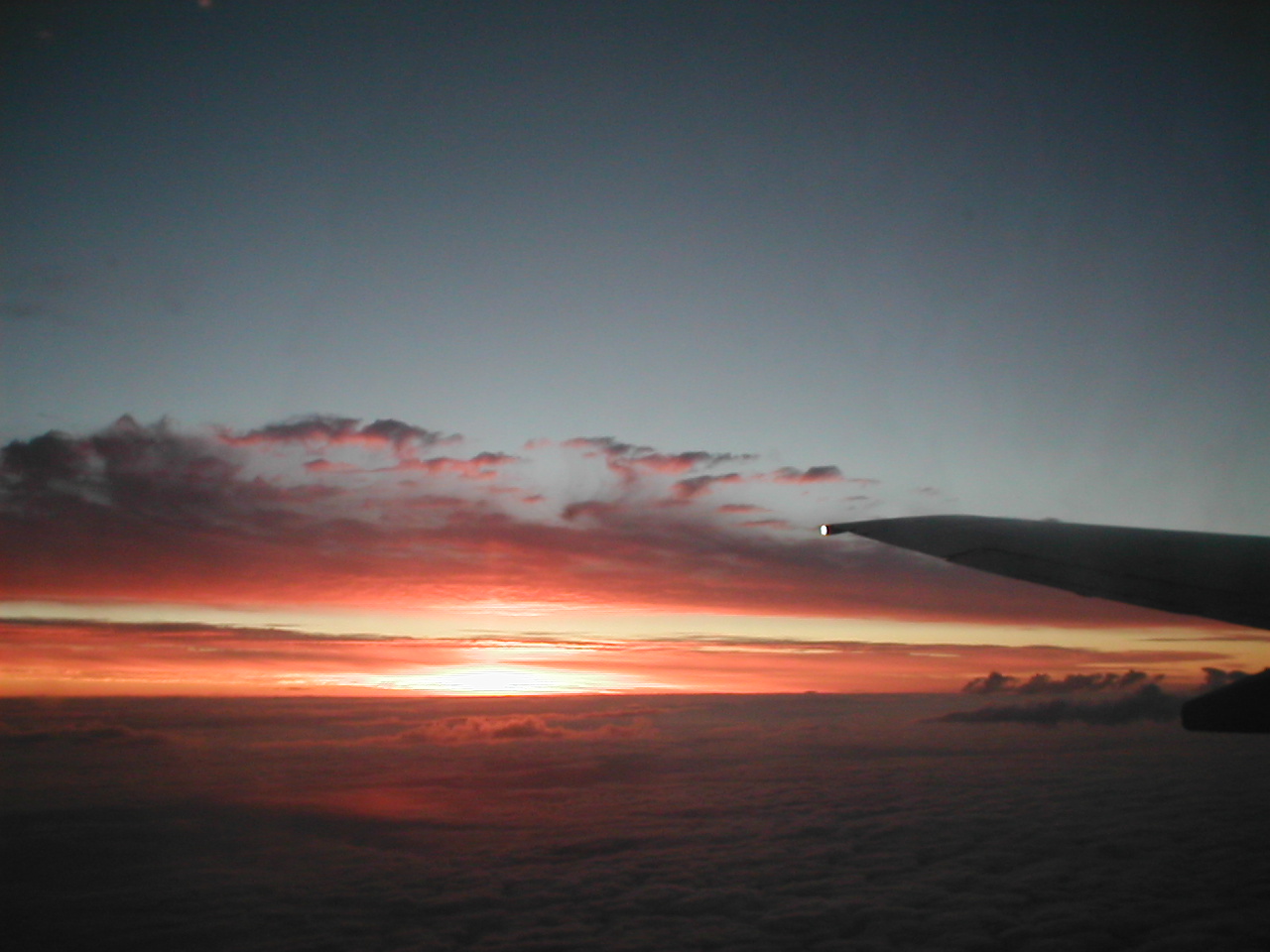 Wallpapers Nature Sunsets and sunrises coucher de soleil au brsil vu d'avion