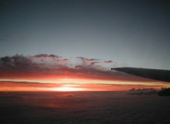 Fonds d'cran Nature coucher de soleil au brsil vu d'avion