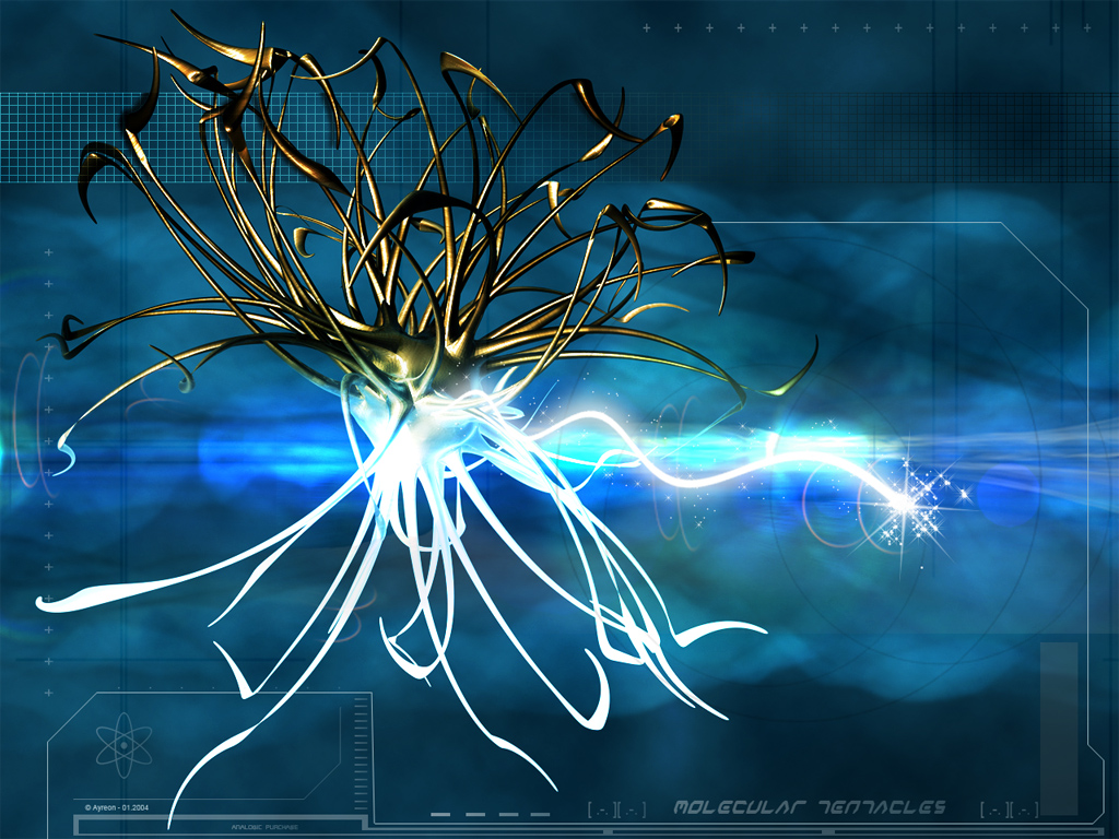 Wallpapers Digital Art Abstract Molecular Tentacles