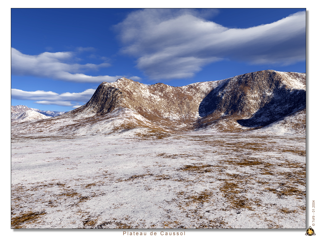 Fonds d'cran Art - Numrique 3D - Terragen Plateau de Caussol