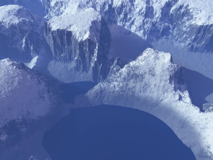 Fonds d'cran Art - Numrique 3D - Terragen Valle glace