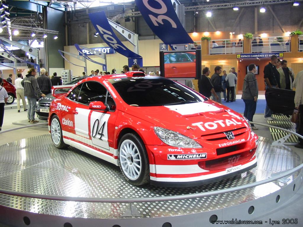 Wallpapers Cars Peugeot Peugeot 307 CC WRC - Salon de Lyon 2003