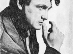 Fonds d'cran Art - Crayon Portrait de Jean Marais