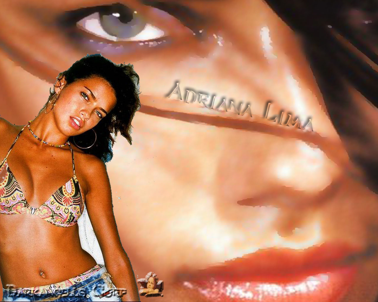 Fonds d'cran Clbrits Femme Adriana Lima l'oeil d'Adriana