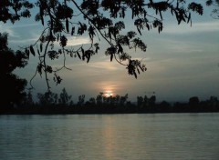 Wallpapers Nature coucher de soleil sur fleuve Niger