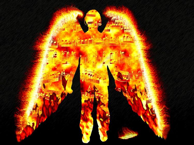 Wallpapers Digital Art Characters Fire-Angel