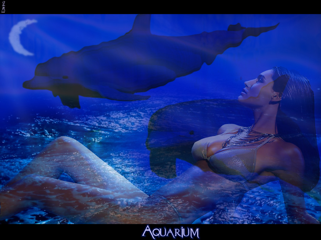 Wallpapers Digital Art Women - Femininity Aquarium