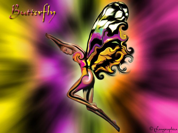 Wallpapers Digital Art Fantaisy Butterfly