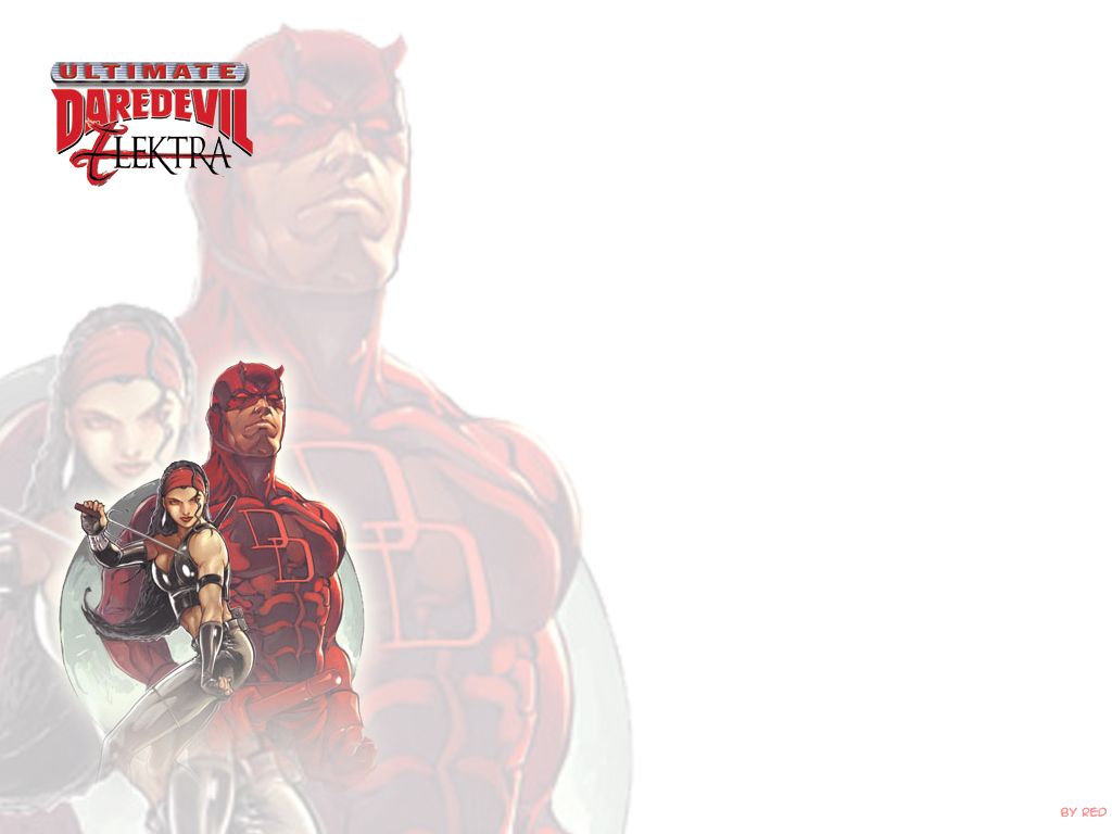 Fonds d'cran Comics et BDs Daredevil & Electra Red's Wallpaper of Ultimate Dardevil and Elektra