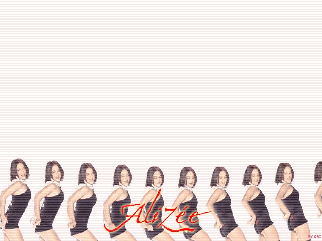 Fonds d'cran Musique Alize Red's Wallpaper of Alizee 01