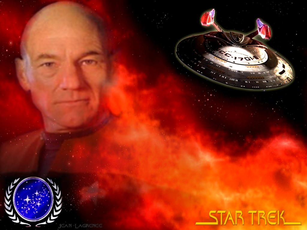 Wallpapers TV Soaps Star Trek Capt.Jean-Luc Picard