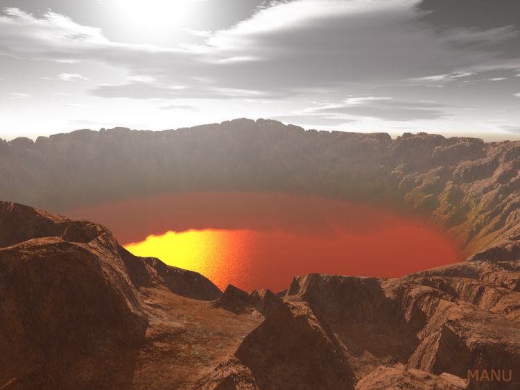 Fonds d'cran Art - Numrique 3D - Terragen Volcan