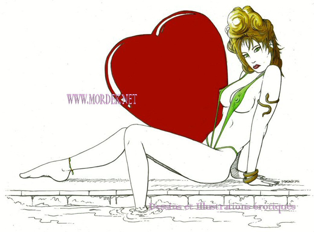 Wallpapers Art - Pencil Characters Valentine 2004