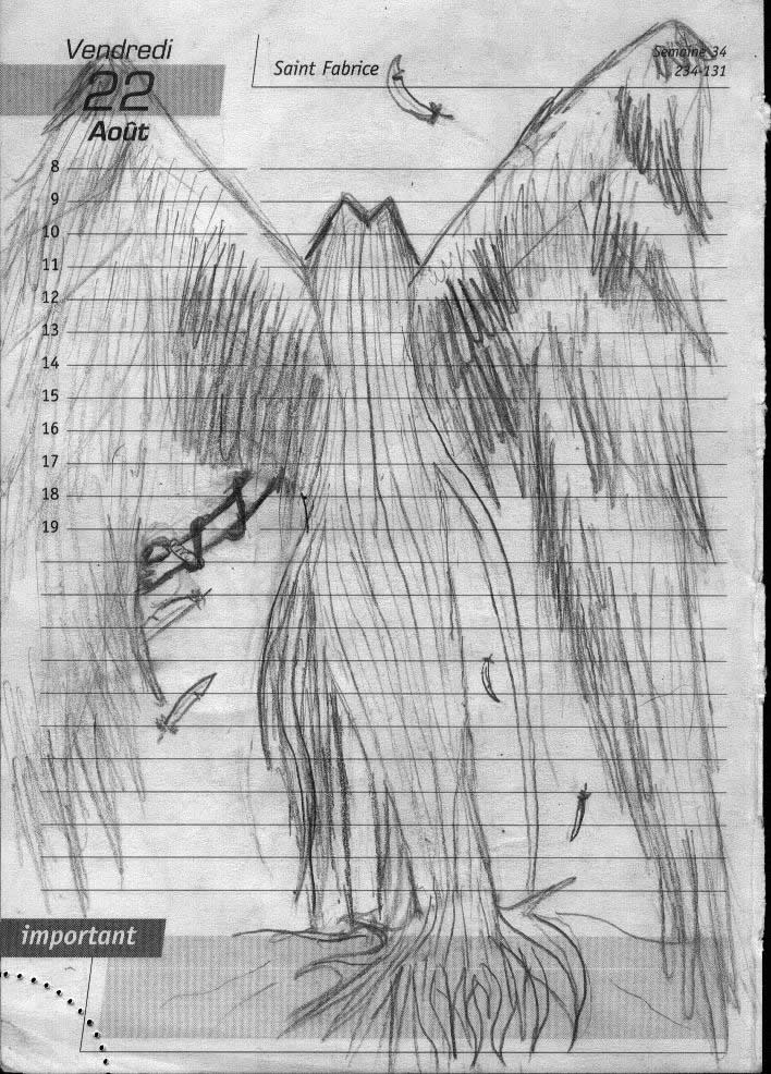 Fonds d'cran Art - Crayon Fantasy - Anges Angel