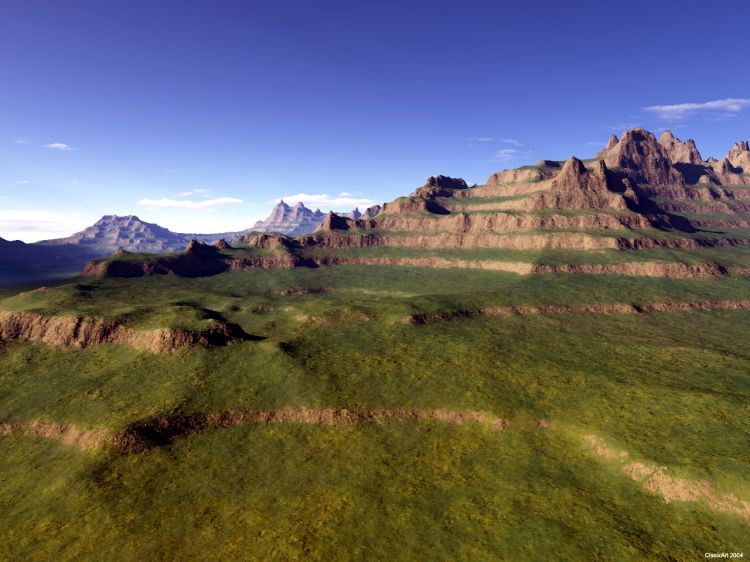 Fonds d'cran Art - Numrique 3D - Terragen Grazzy Land 2004