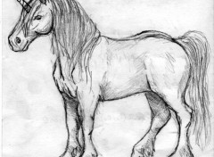 Wallpapers Art - Pencil Licorne