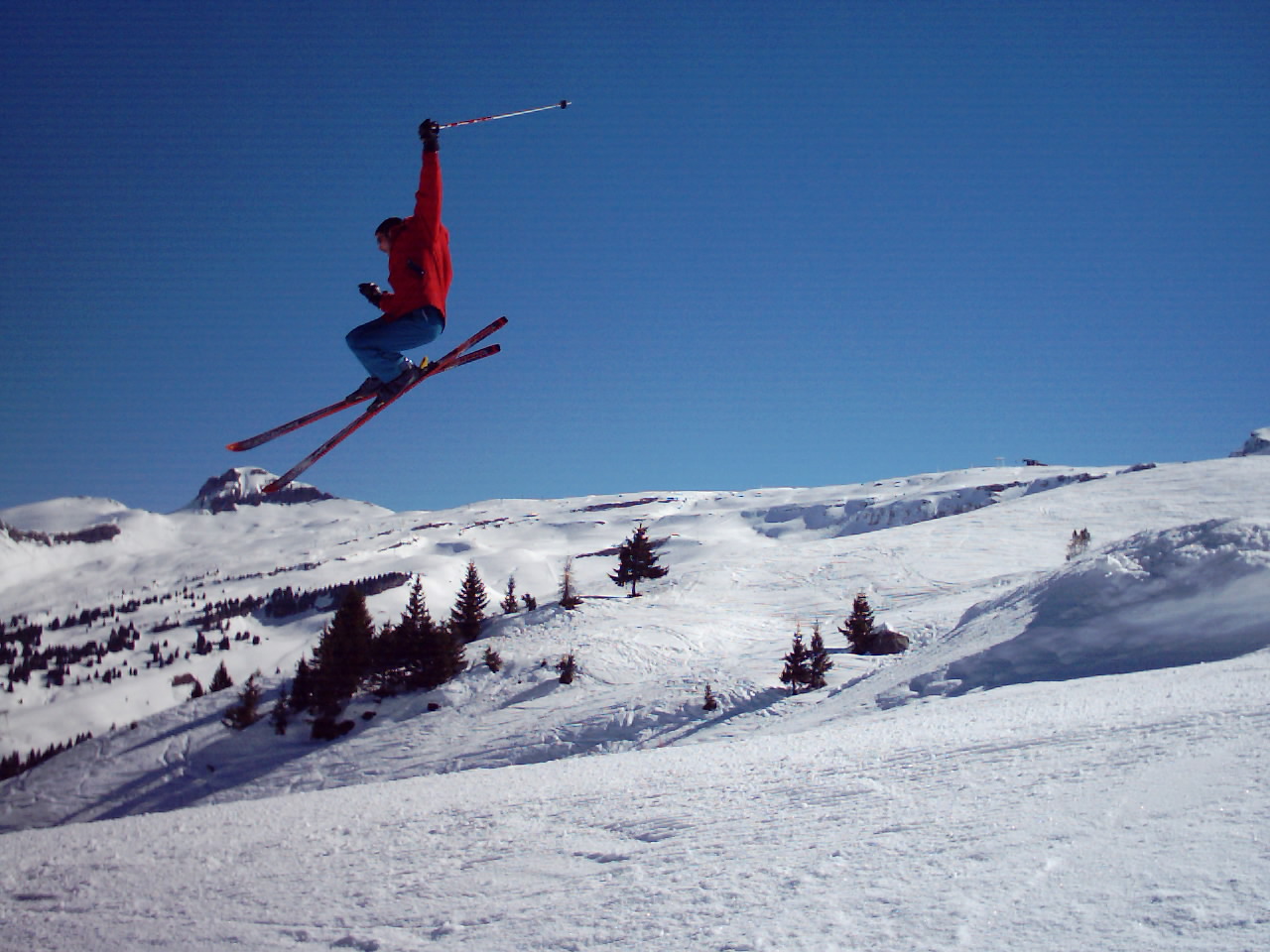 Fonds d'cran Sports - Loisirs Ski le saut du Vinch!