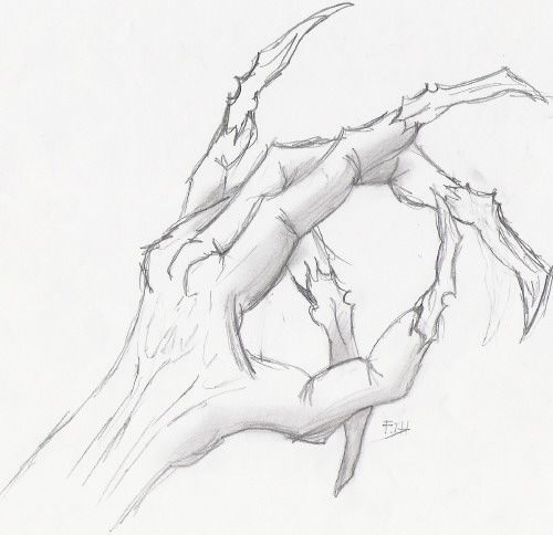 Wallpapers Art - Pencil Hands, feet, skeletons freddy hand