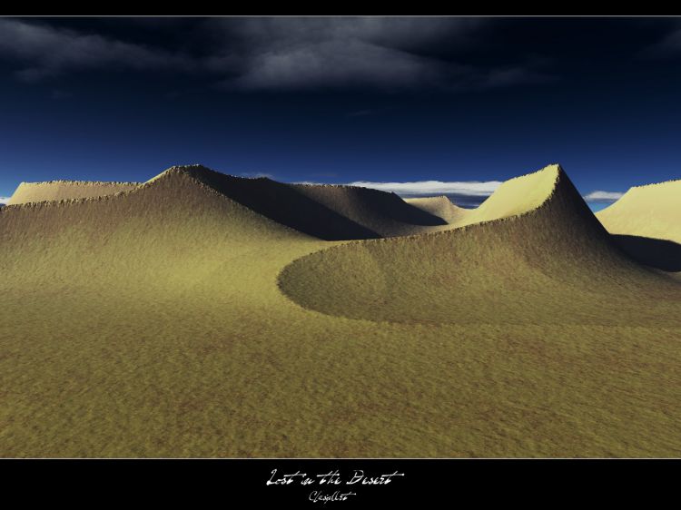 Fonds d'cran Art - Numrique 3D - Terragen Lost In The Desert