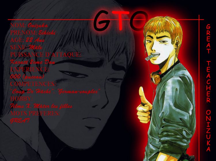 Wallpapers Manga Gto - Great Teacher Onizuka Onizuka Eikichi, 22 ans...