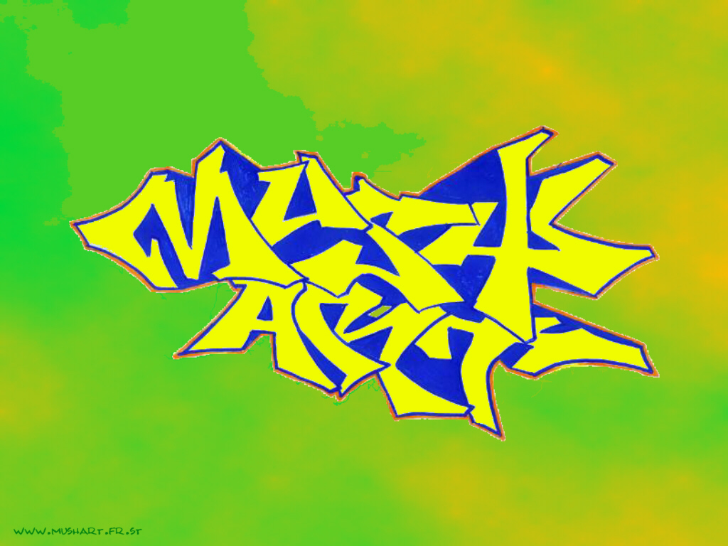 Fonds d'cran Art - Numrique Graffitis - Typographie Mush'Art Crew!!