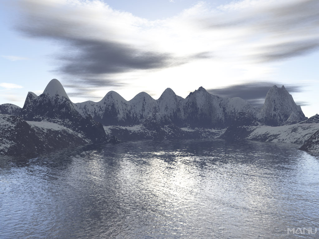 Wallpapers Digital Art 3D - Terragen Lac Ashino...