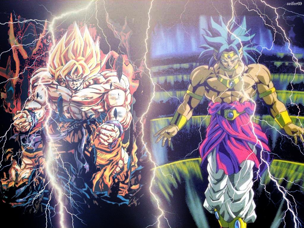 Fonds d'cran Manga Dragon Ball Z Broly VS Goku