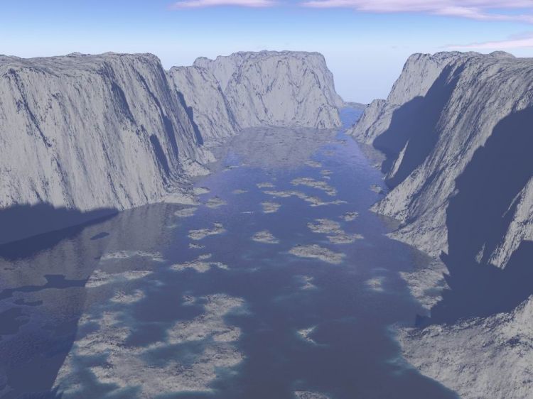 Fonds d'cran Art - Numrique 3D - Terragen canyon