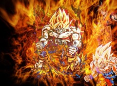 Wallpapers Manga la colere de GOKU