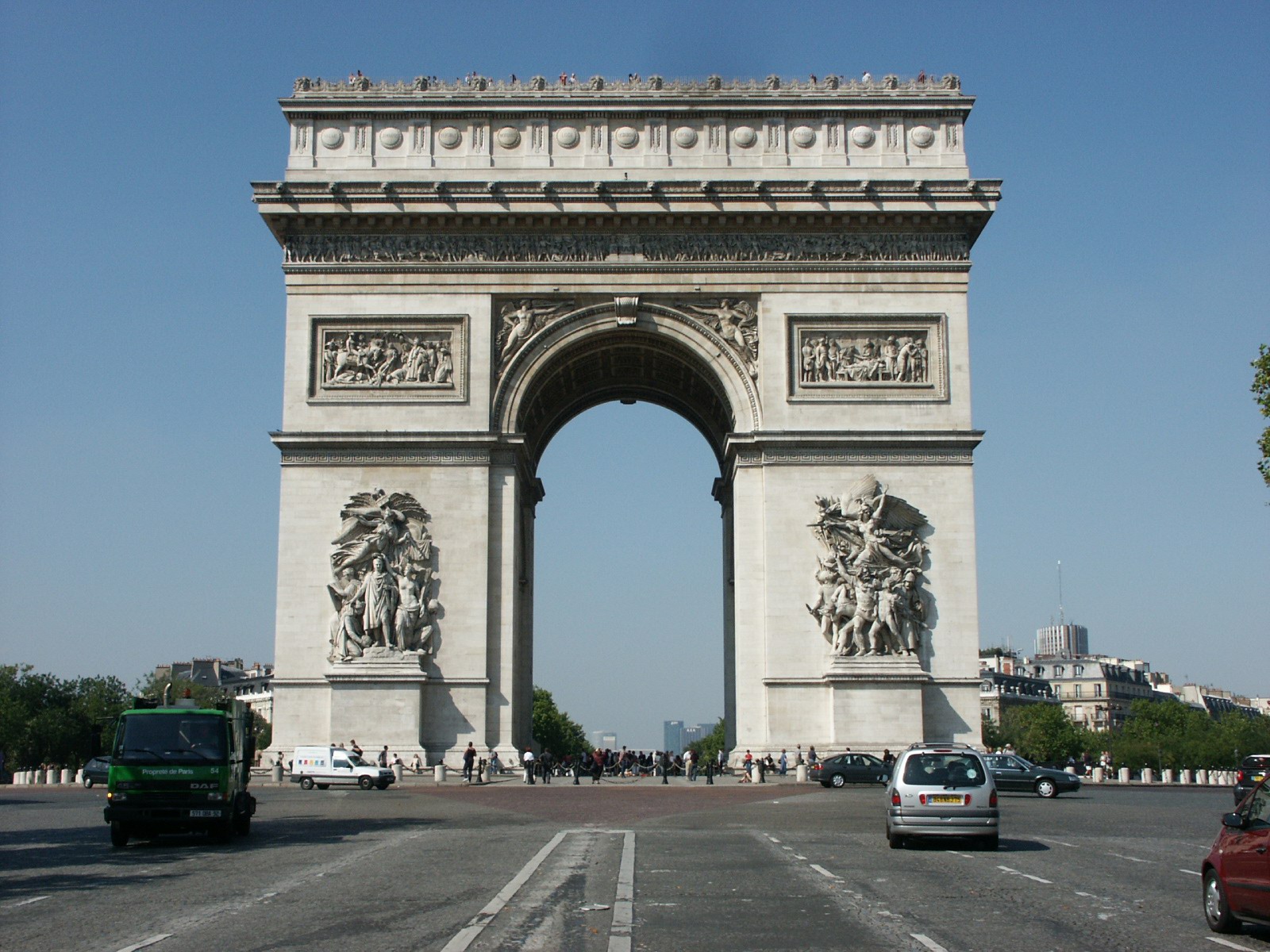 Fonds d'cran Voyages : Europe France > Ile-de-France > Paris Arc de triomphe