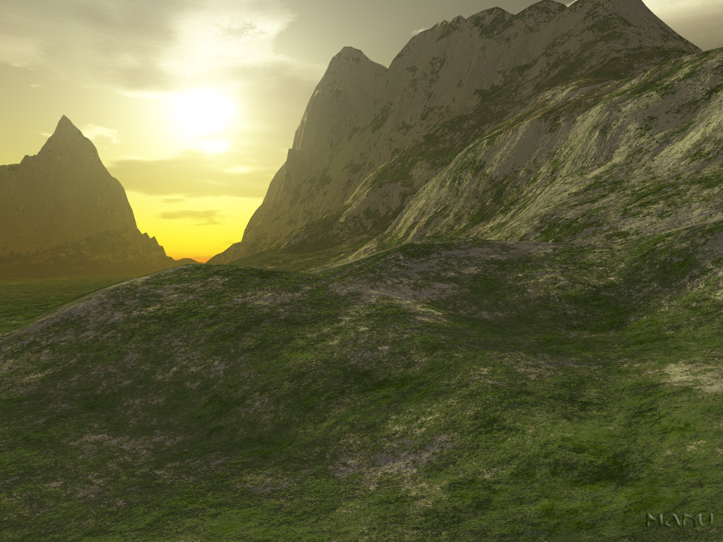 Fonds d'cran Art - Numrique 3D - Terragen Monts...