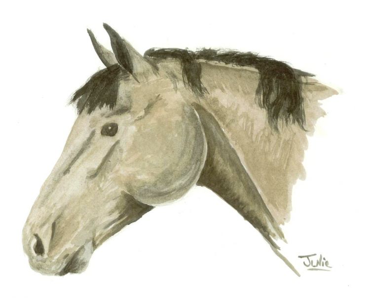 Fonds d'cran Art - Peinture Animaux Cheval