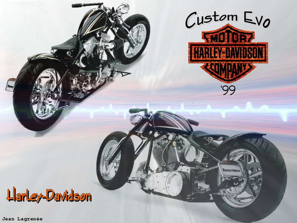 Wallpapers Motorbikes Harley Davidson Custom Evo '99