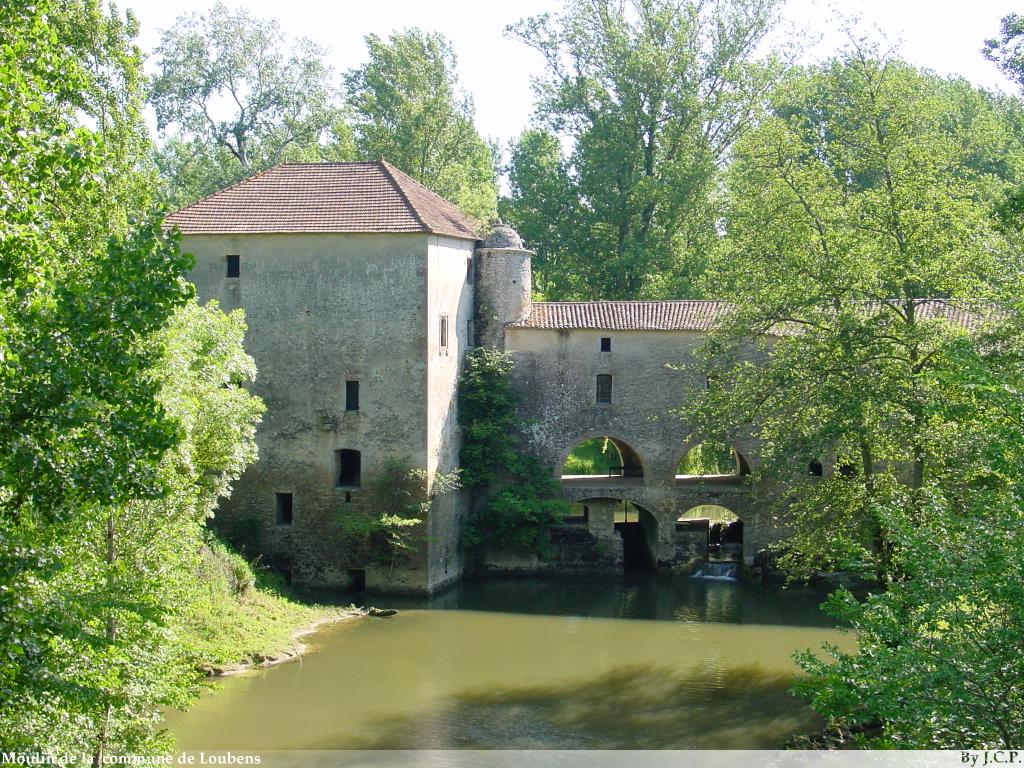 Wallpapers Constructions and architecture Cities - Towns Moulin de la  commune de Loubens