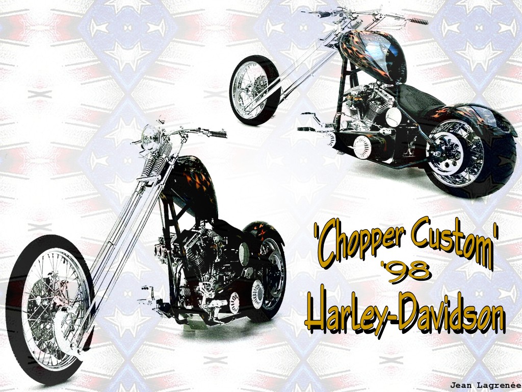 Fonds d'cran Motos Harley Davidson Chopper Custom '98