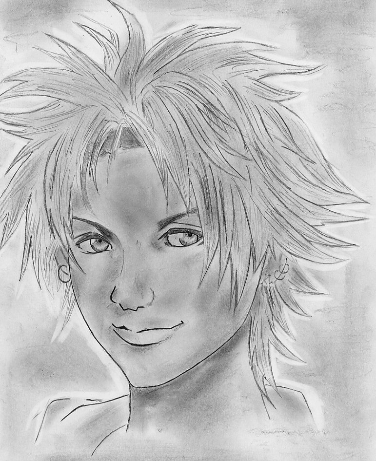 Wallpapers Art - Pencil Manga - Final Fantasy tidus