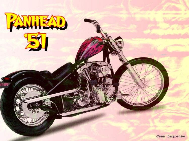 Fonds d'cran Motos Harley Davidson Panhead '51