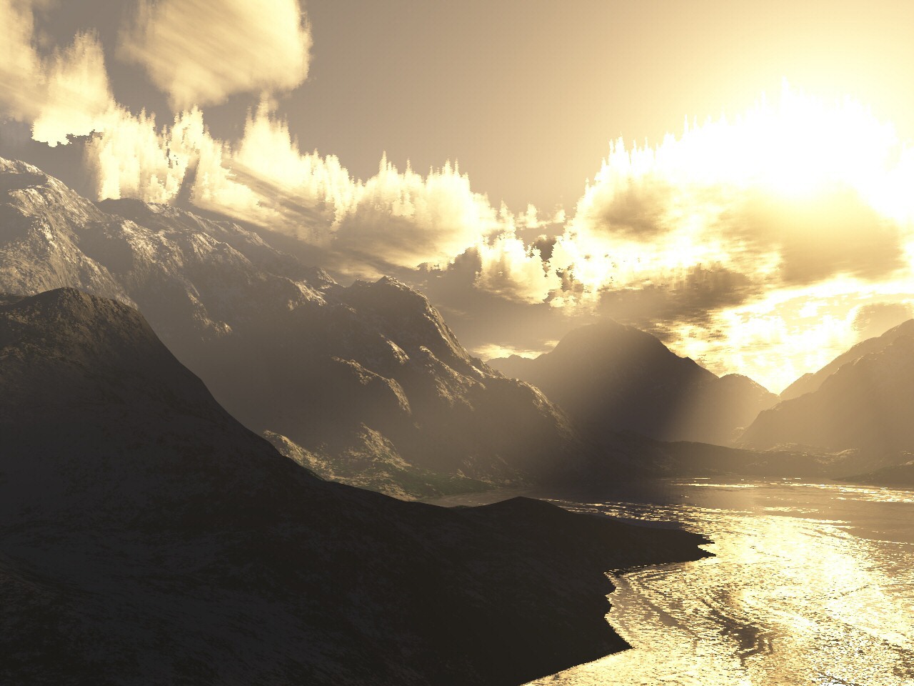 Wallpapers Digital Art 3D - Terragen Encore un essai