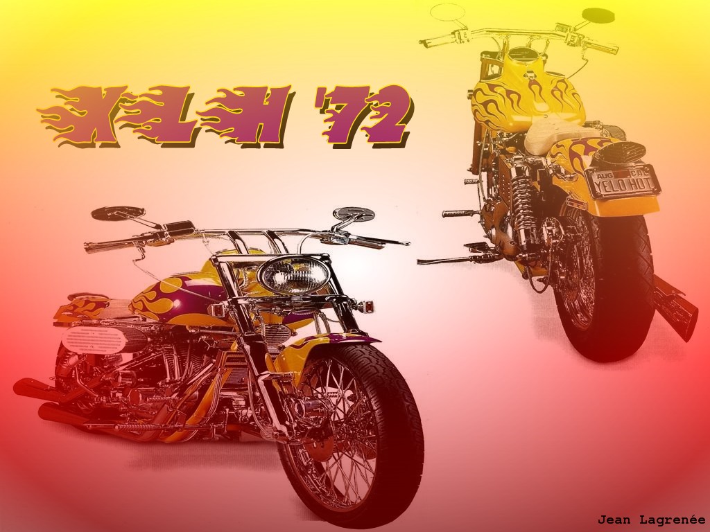 Wallpapers Motorbikes Harley Davidson XLH '72