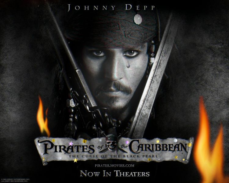 Fonds d'cran Cinma Pirates des Carabes, la Maldiction du Black Pearl Johnny pleure