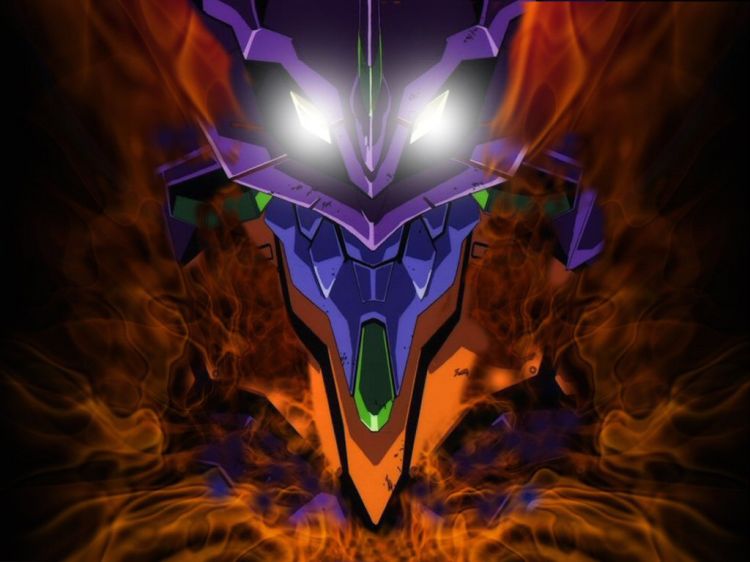 Fonds d'cran Dessins Anims Evangelion Eva01 en feu