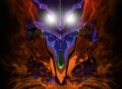 Wallpapers Cartoons Eva01 en feu