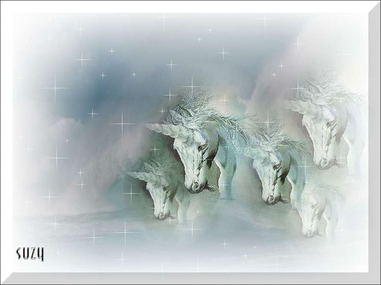 Wallpapers Fantasy and Science Fiction Creatures : Unicorns - Pegasus Chevauche fantastique