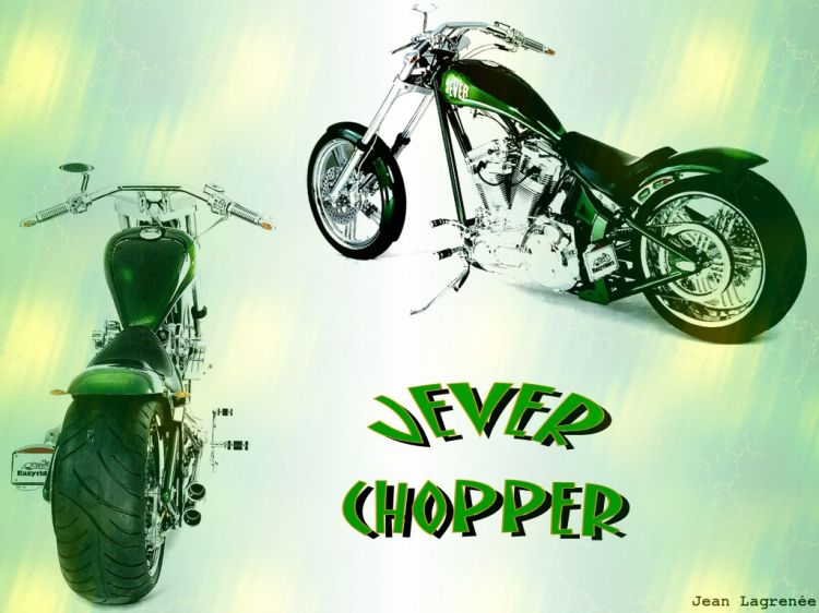 Fonds d'cran Motos Harley Davidson Jever Chopper