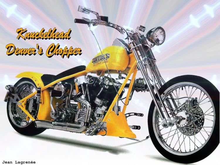 Wallpapers Motorbikes Harley Davidson Knukelhead (Denver's Chopper)