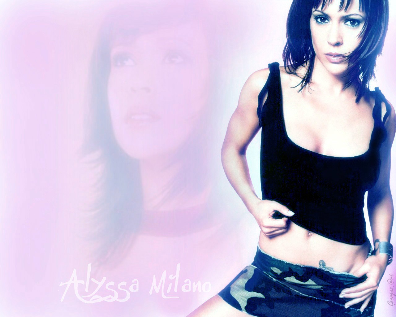 Wallpapers Celebrities Women Alyssa Milano .:Alyssangel:.