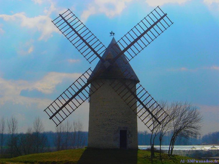 Wallpapers Constructions and architecture Windmills Moulin en charente